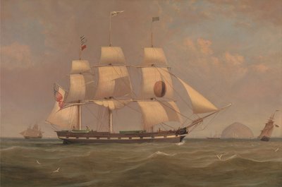 The Black Ball Line Packet Ship New York off Ailsa Craig by William Clark